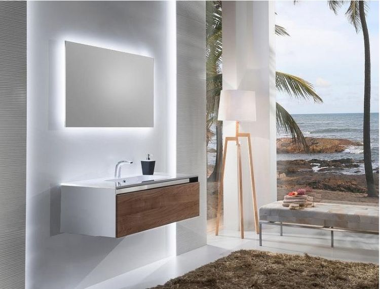 Зеркало SanVit Кубэ 120 zkube120 с подсветкой с сенсорным выключателем