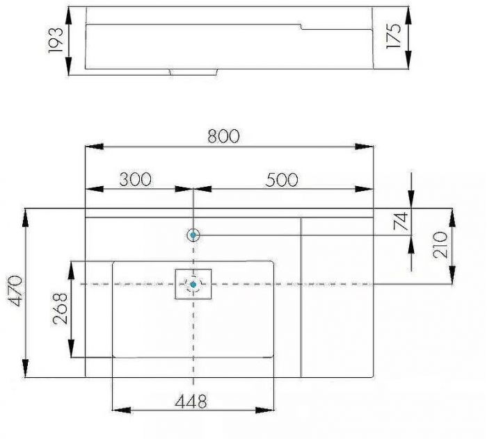 Раковина Aquaton Сакура 80 L 1A71993KSK010 Белая