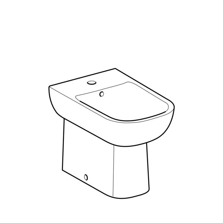 Биде напольное Geberit Smyle, глубина 54 см Биде напольное Geberit Smyle, глубина 54 см