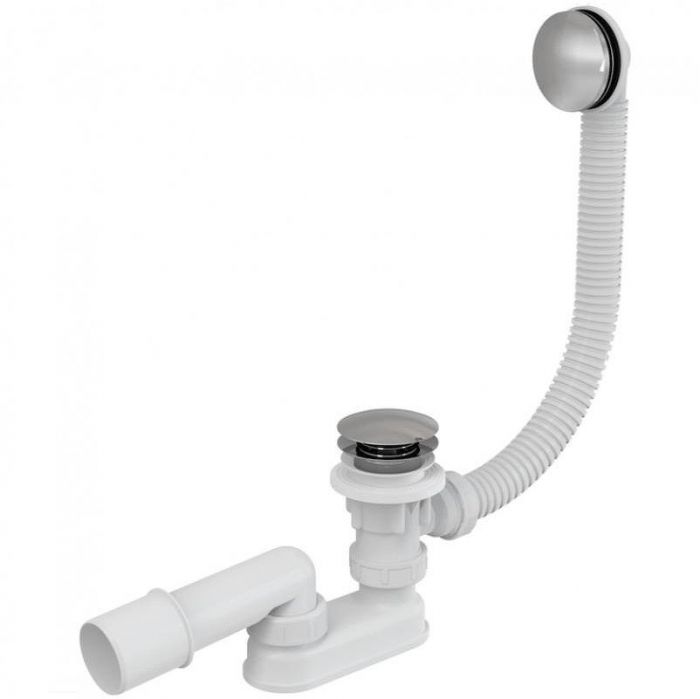 Слив-перелив Alcaplast A504KM-100 Click-Clack Белый Хром