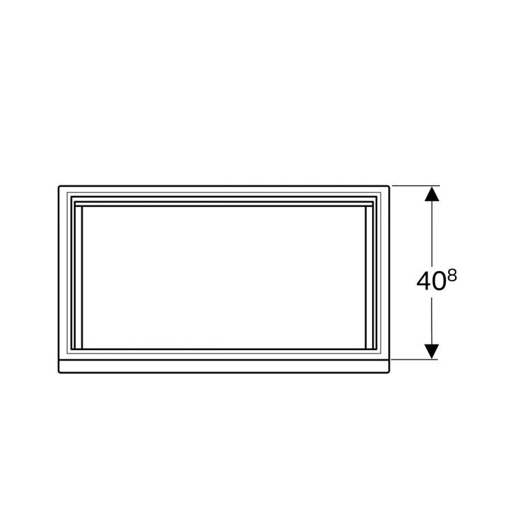 Тумба под раковину Geberit Renova Nr. 1 Plan , 78x44, натуральный дуб [869853000]