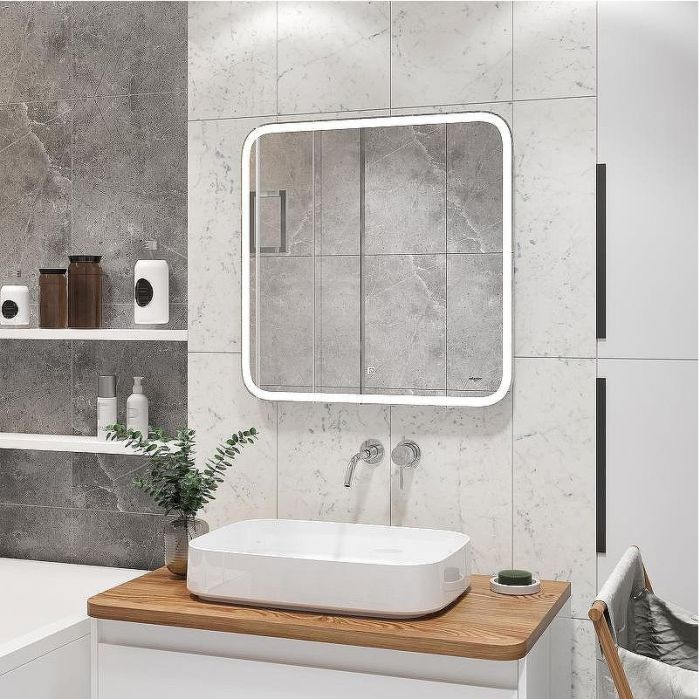 Зеркало Reflexion Magic 700x700 RF5938CD с подсветкой с сенсорным выключателем и диммером