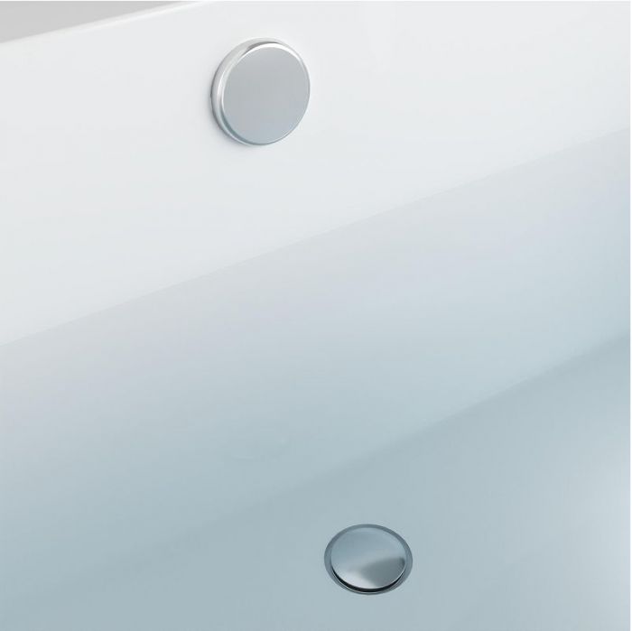 Слив-перелив Wellsee Useful Extras 231911000 click-clack цвет Хром