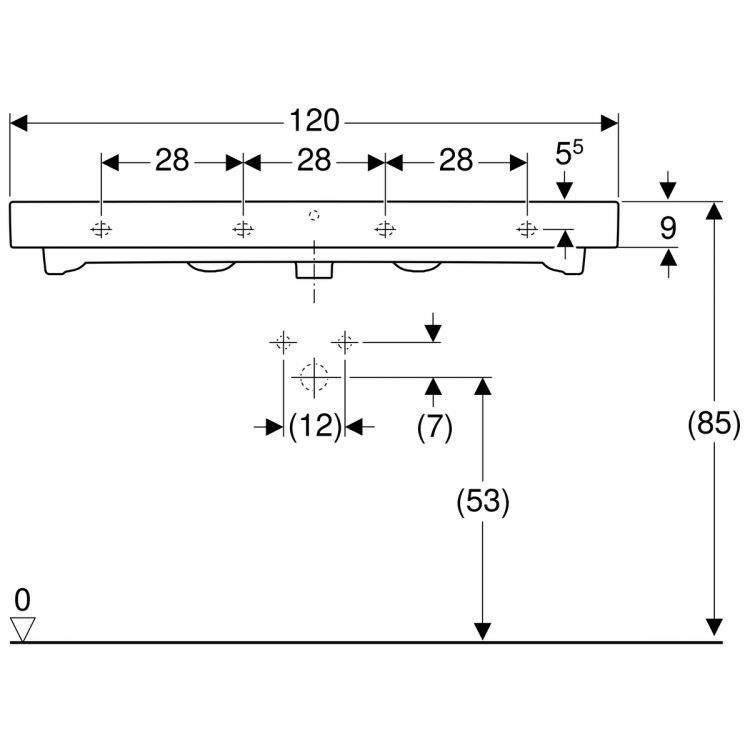 Раковина Geberit iCon, 124020000