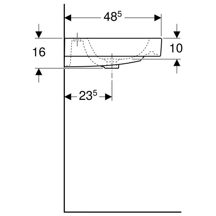 Раковина Geberit iCon, 124020000