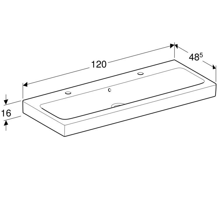 Раковина Geberit iCon, 124020000