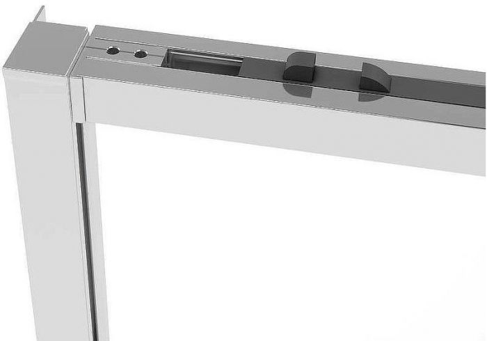 Душевой уголок Vincea Slim Soft 150x80 VSR-1SS8015CL профиль Хром стекло прозрачное