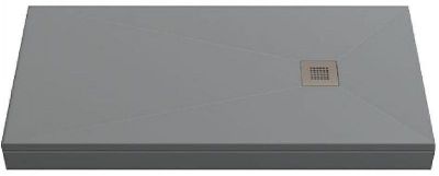Душевой поддон из искусственного камня Creto Ares 100x80 1-0006 Серый