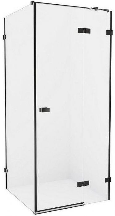 Душевой уголок New Trendy Avexa Black 100x80 R EXK-1587 профиль Черный стекло прозрачное