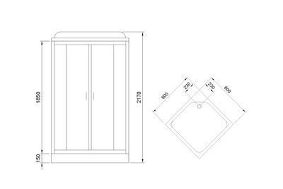 Душевая кабина Royal Bath RB 80HP6-WC-CH (белое/матовое) Душевая кабина Royal Bath RB 80HP6-WC-CH (белое/матовое)