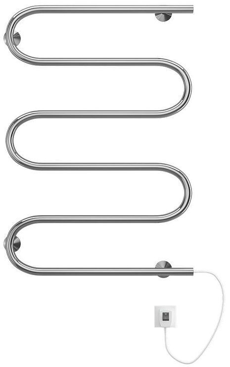 Электрический полотенцесушитель Terminus Ш-образный 600x800 4620768883972 цвет Хром