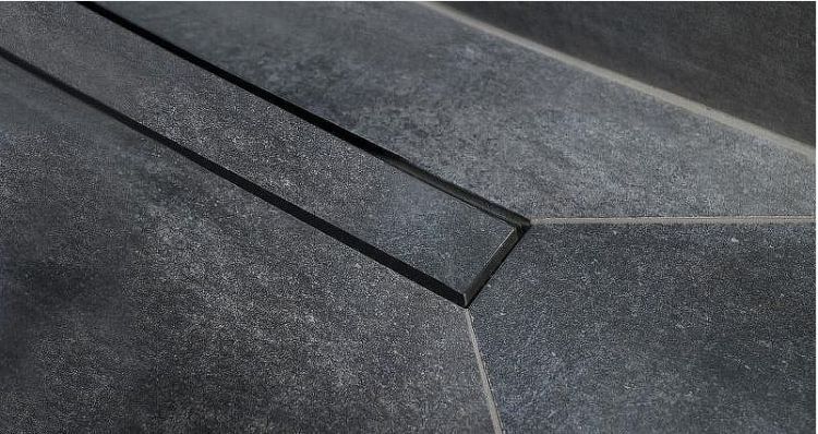 Душевой поддон из вспененного полистирола Pestan 90х90 Confluo Board Uni 40007821SS под плитку со встроенным душевым лотком Frameless Line 550