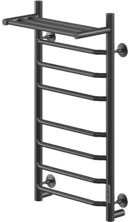 Электрический полотенцесушитель Ника Way-3 80/40 U с полкой Черный матовый