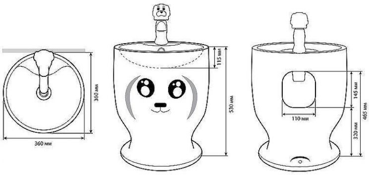 Раковина Laguraty 36 203 детская Белая