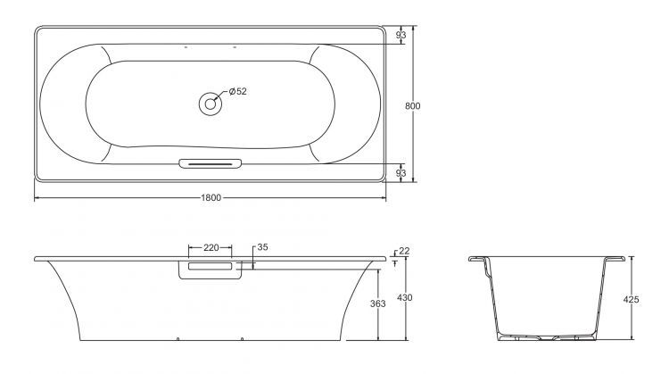 Чугунная ванна Jacob Delafon Volute 180х80 E6D900-0, белый Чугунная ванна Jacob Delafon Volute 180х80 E6D900-0, белый