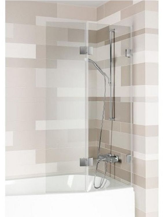 Шторка на ванну Riho VZ Scandic NXT X500 Geta 170 121 P G001168120 GX00622C2) профиль Хром стекло прозрачное