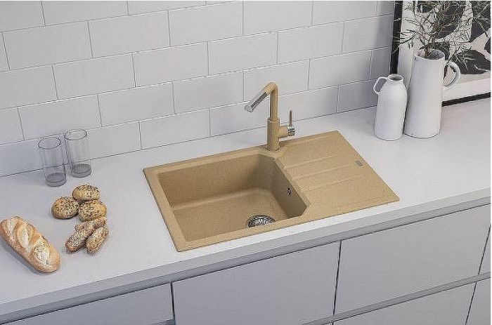 Кухонная мойка Alveus Granital Record 40 G55 Beige 780x480x180 1144465 Бежевая