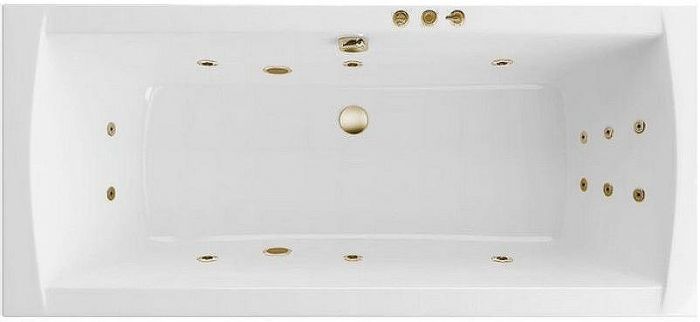 Акриловая ванна Excellent Aquaria Lux 180x80 WAEX.AQU18.SMART.BR с гидромассажем