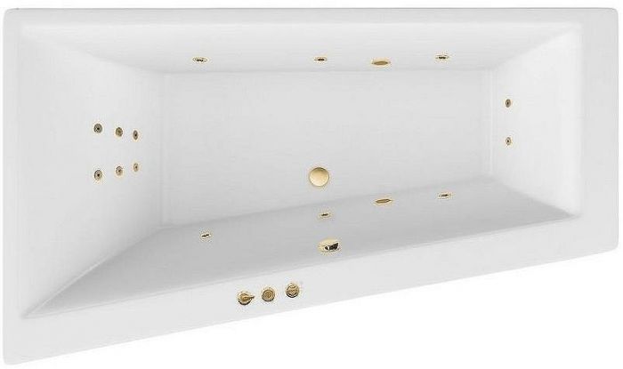 Акриловая ванна Excellent Sfera Slim 170x100 L WAEX.SFL17S.SMART.GL с гидромассажем