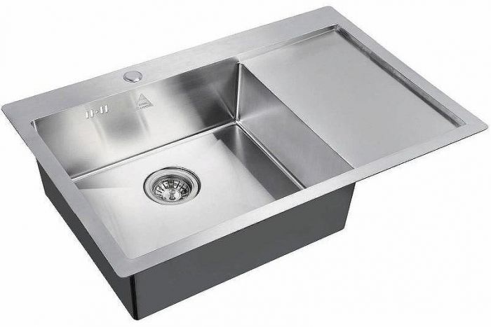 Кухонная мойка ZorG Steel Hammer 78 SH 7851-L Нержавеющая сталь