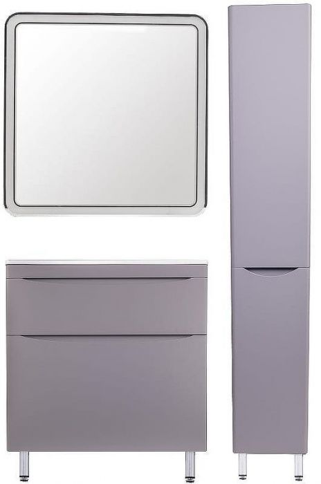 Тумба под раковину Style Line Бергамо 80 СС-00002315 Серая антискрейтч