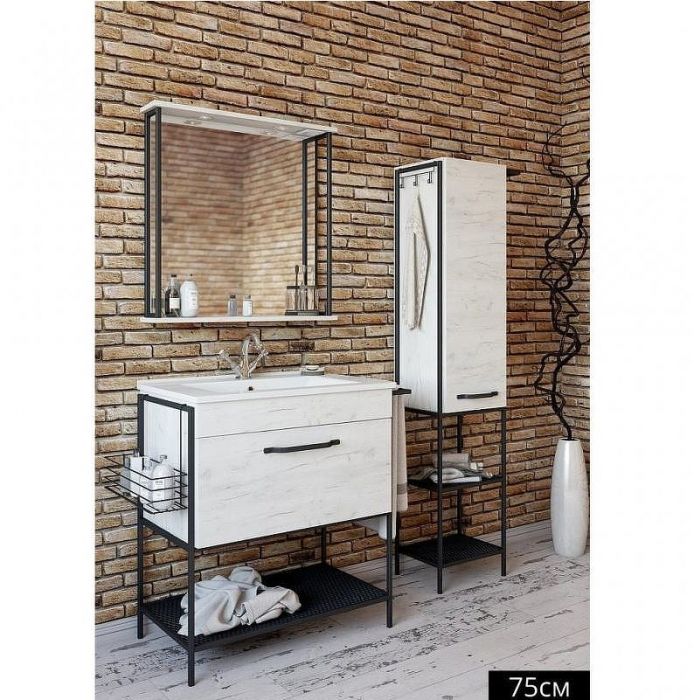 Зеркало Sanflor Бруклин 75 С02706 Дуб крафт белый