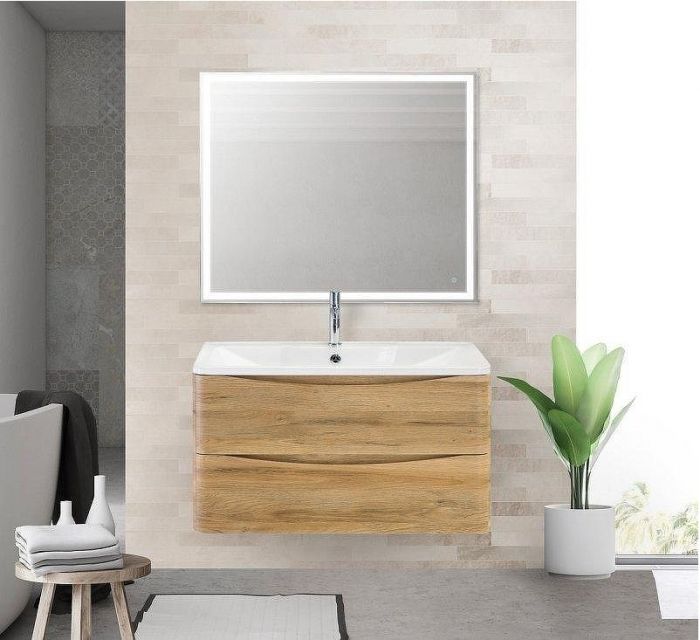 Тумба под раковину BelBagno ACQUA-900-2C-SO-RR подвесная Rovere Rustico