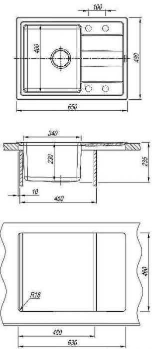 Кухонная мойка Florentina Комби-650 21.390.B0650.107 Песочная