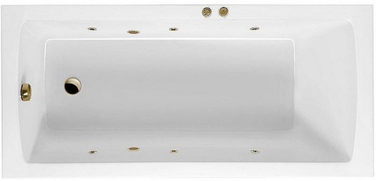 Акриловая ванна Excellent Aquaria 140x70 WAEX.AQU14.SOFT.BR с гидромассажем