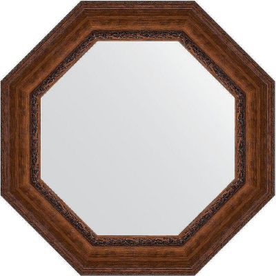 Зеркало Evoform Octagon 83х83 BY 3861 в багетной раме - Состаренная бронза с орнаментом 120