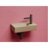 Умывальник CERAMICANOVA Element подвесной прямоугольный (чаша слева, отверстие под смеситель справа) цвет капучино матовый CN6051LMC