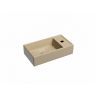 Умывальник CERAMICANOVA Element подвесной прямоугольный (чаша слева, отверстие под смеситель справа) цвет капучино матовый CN6051LMC