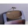 Умывальник чаша накладная овальная CERAMICANOVA (цвет Темно-Коричневый Матовый) CN6049MDB