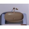Умывальник чаша накладная овальная CERAMICANOVA (цвет Темно-Коричневый Матовый) CN6049MDB
