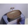 Умывальник чаша накладная овальная CERAMICANOVA (цвет Темно-Коричневый Матовый) CN6049MDB