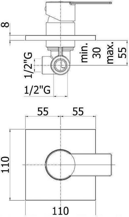 Смеситель для душа Paffoni Tango TA010CR цвет Хром