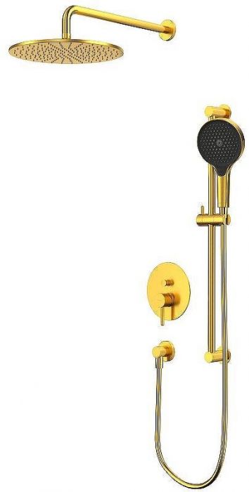 Душевая система Whitecross Y brushed gold YSET05TOPGLB Брашированное золото
