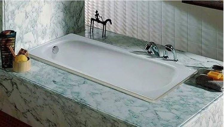 Чугунная ванна Roca Continental 160x70 21291200R с антискользящим покрытием