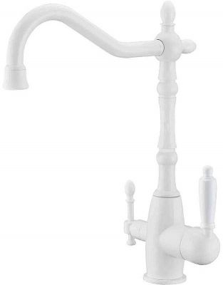 Смеситель для кухни ZorG Sanitary ZR 312 YF-33-WHITE Белый