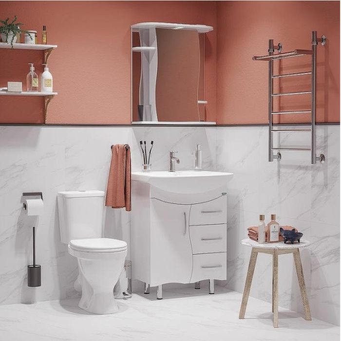 Унитаз компакт Sanita Формат Эконом WC.CC/Format/1-P/WHT.G/S1 с бачком и сиденьем