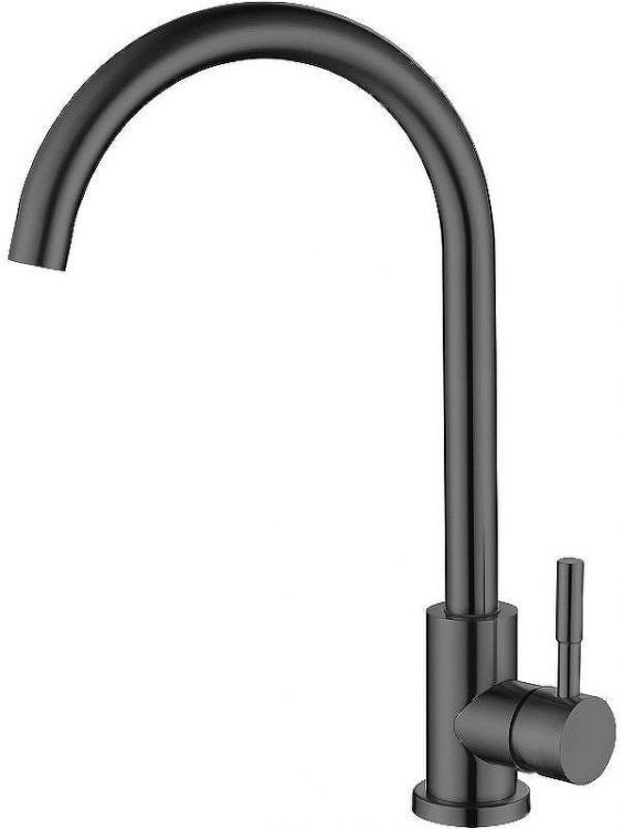 Смеситель для кухни Olive's Balear 13435-1BLGM Оружейная сталь