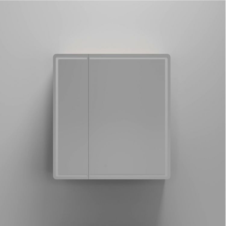 Зеркальный шкаф SANCOS для ванной комнаты SANCOS Mirror 690x150х740 мм, с LED подсветкой, цвет дуб галифакс натуральный, с розеткойарт. MI70EG