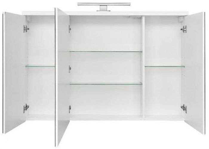 Зеркальный шкаф Aquaton Брук 120 1A200802BC010 с подсветкой Белый