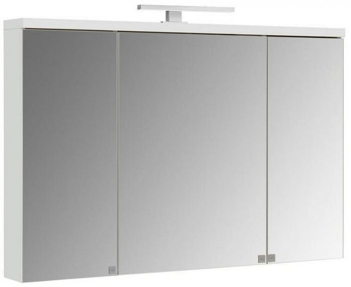 Зеркальный шкаф Aquaton Брук 120 1A200802BC010 с подсветкой Белый