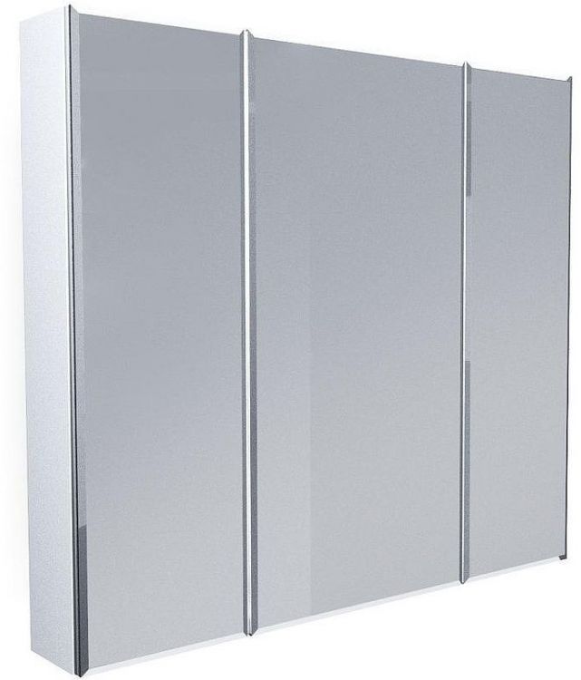 Зеркальный шкаф 1MarKa Соната 90 Белый глянцевый