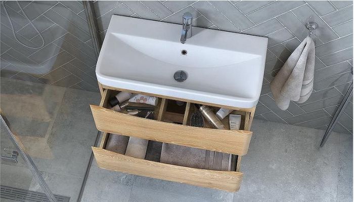 Тумба под раковину Velvex Clay 80 tp.CLA.9595.80.2Y подвесная Дуб верона