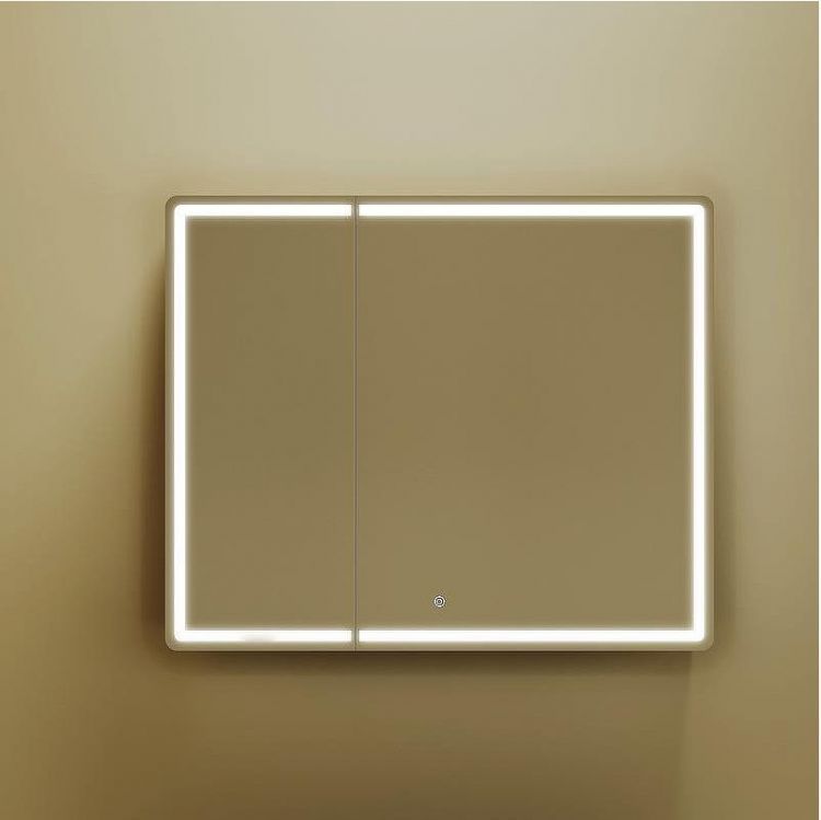 Зеркальный шкаф Sancos Mirror 90 MI90ECH с подсветкой Дуб чарльстон