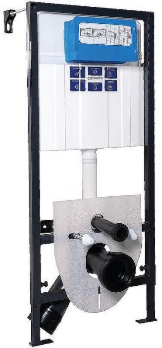 Инсталляция Bettoserb Sava Fix Slim SET40006466 для унитаза с клавишей смыва Белый глянец