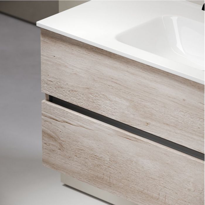 Тумба подвесная SANCOS под раковину Urban, дуб галифакс натуральный 990х450х550, UR100EG