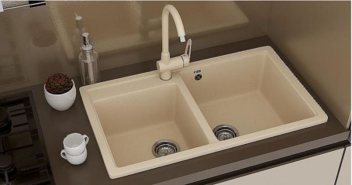 Смеситель для кухни Ulgran Classic U-006-302 Песочный